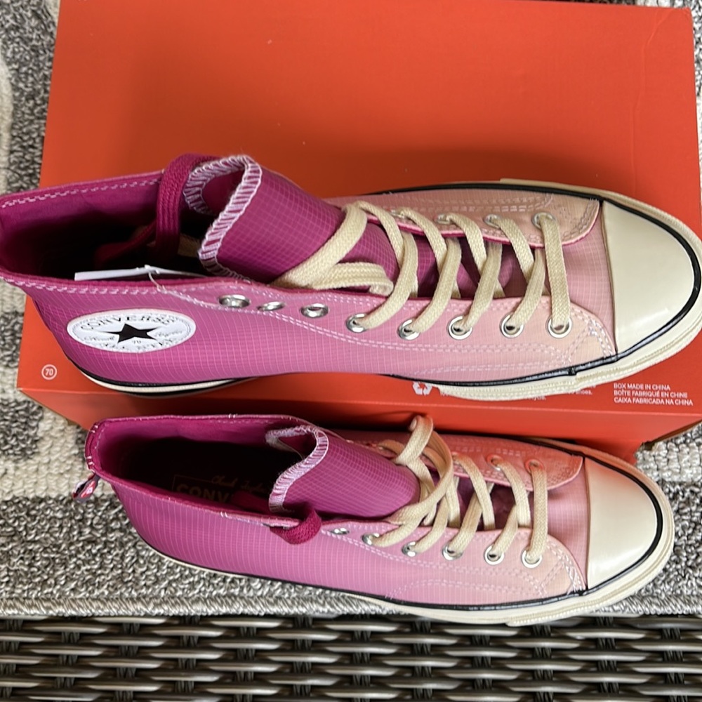Converse Chuck Taylor 70 All Star Hi Rose Maroon/Naples MENS - Picture 3 of 16